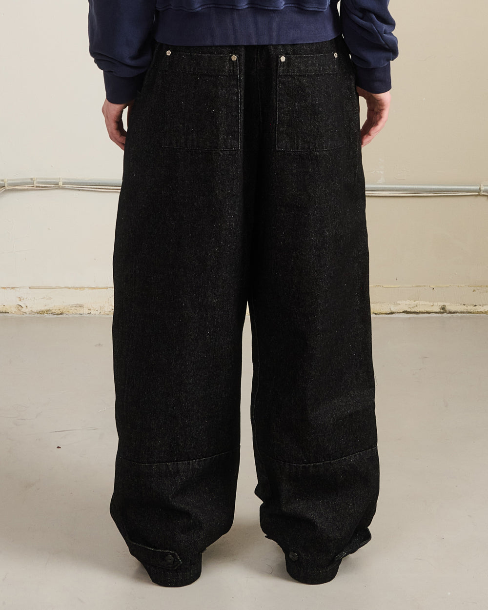 BLACK HANBOK DENIM PANTS
