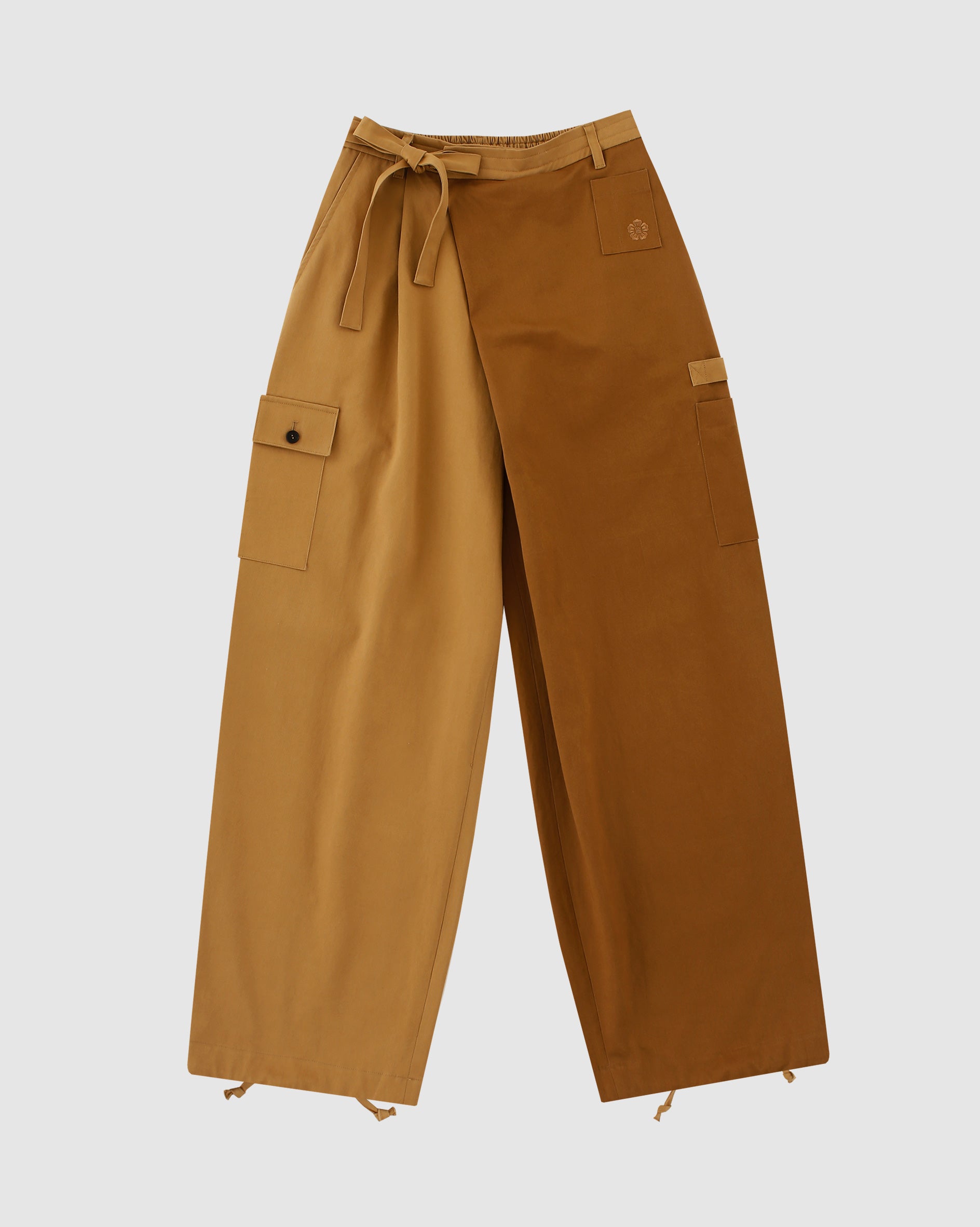 Tan Pleated Hanbok Cargo Pants – Sundae School