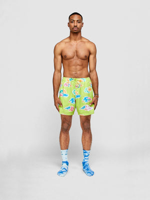 Neon Cloud Mesh Short