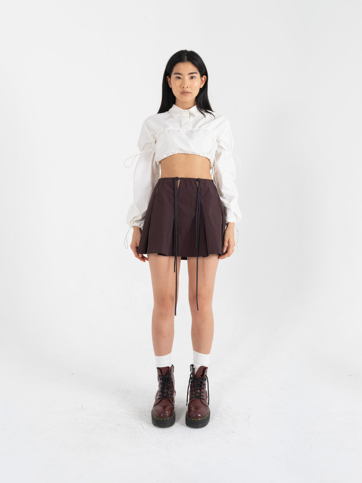 Pleats meet Slits Bungee Skirt – Sundae School