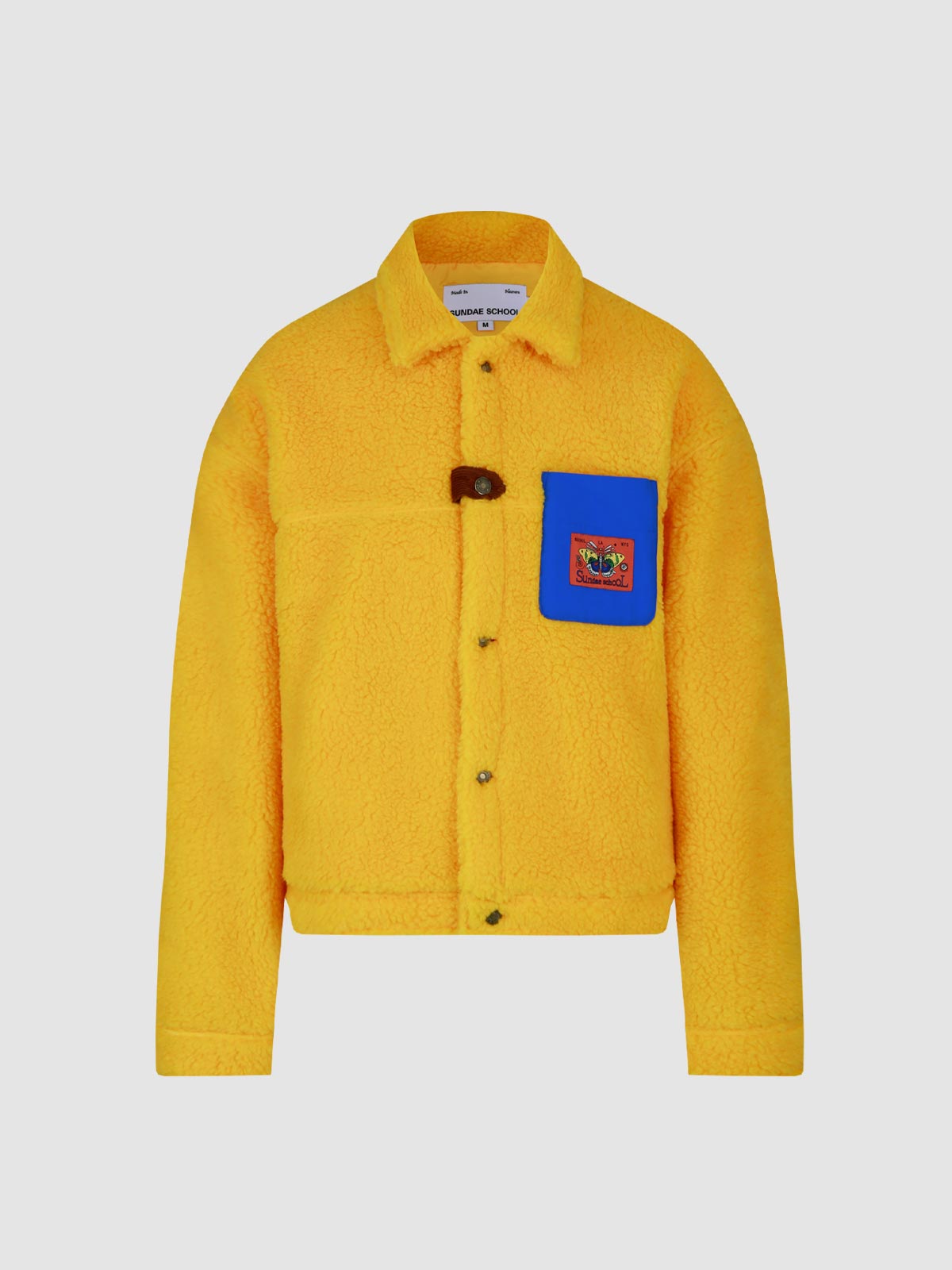 Yellow deals fleece sweater