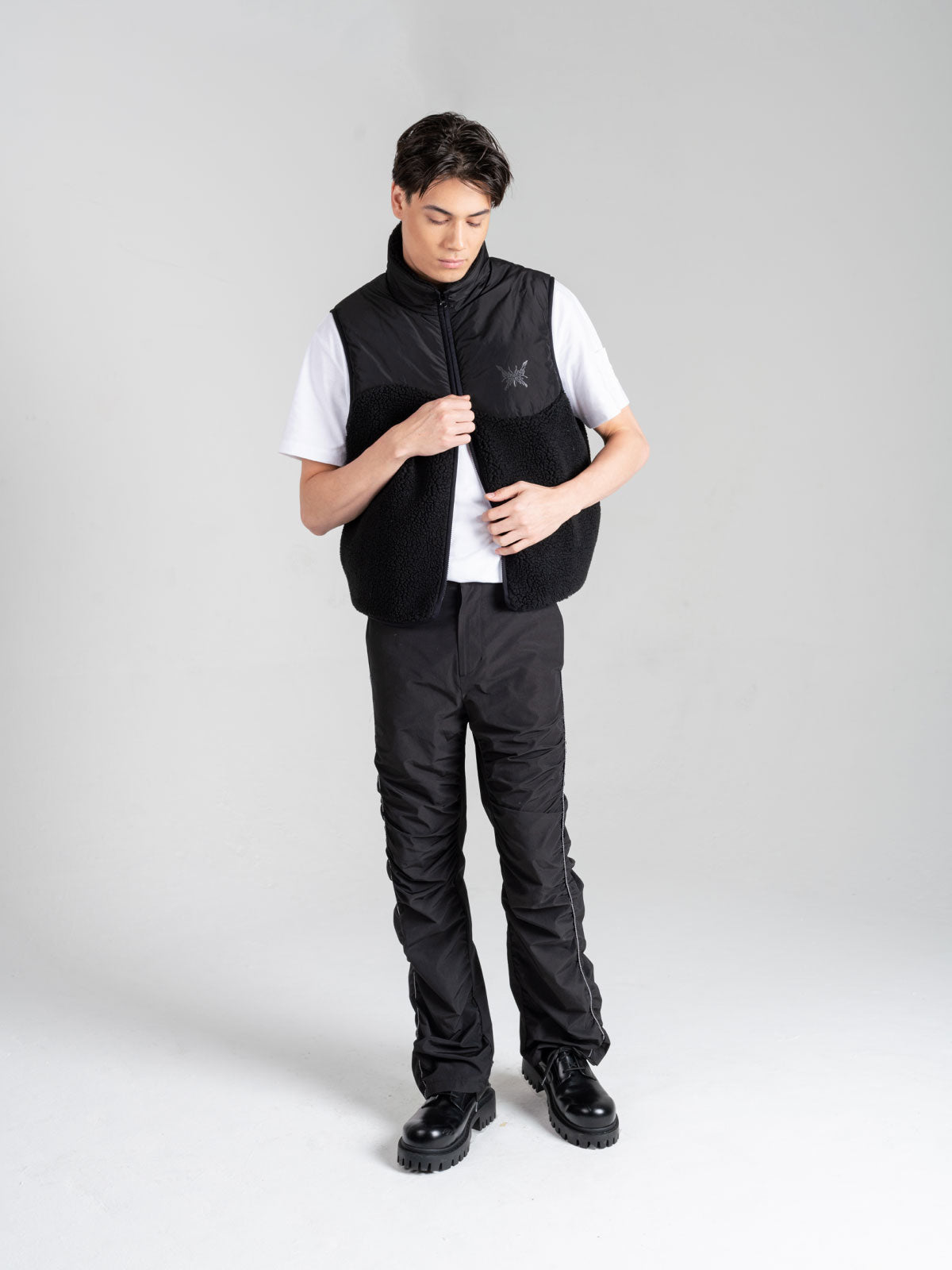 Yin Yang Fleece Puffer Vest